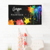 Paintballing Birthday Party Banner (Insitu)