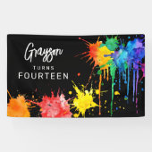 Paintballing Birthday Party Banner (Horizontal)