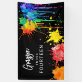 Paintballing Birthday Party Banner (Vertikal)