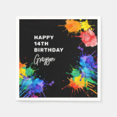 Paintballing Birthday Party Serviette (Vorderseite)