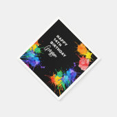 Paintballing Birthday Party Serviette (Ecke)