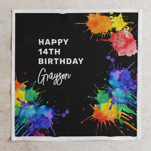 Paintballing Birthday Party Serviette