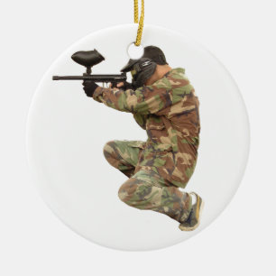Paintballing Keramikornament