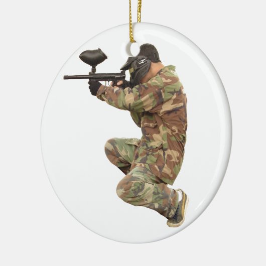 Paintballing Keramikornament (Links)