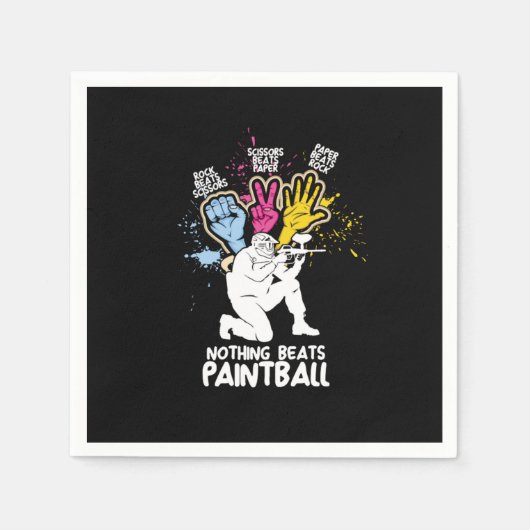 Paintballs Guns Extrem Team Shooting Sport Air Wir Serviette (Vorderseite)