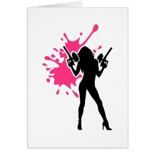 Paintballspritzen-Frauenmädchen