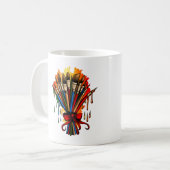 Paintbrush Bouquet Kaffeetasse (Vorderseite Links)