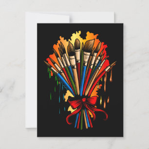 Paintbrush Bouquet Postkarte