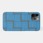 Paintbrush Crosshatch Blue Case-Mate iPhone Hülle (Rückseite (Horizontal))