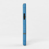 Paintbrush Crosshatch Blue Case-Mate iPhone Hülle (Hinten/Rechts)