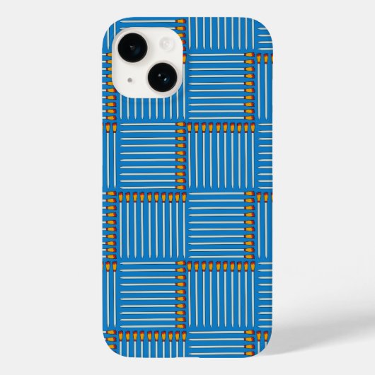Paintbrush Crosshatch Blue Case-Mate iPhone Hülle (Rückseite)
