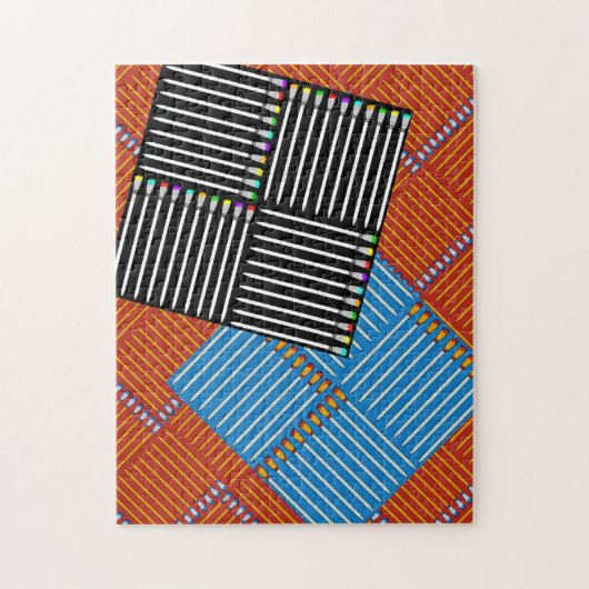 Paintbrush Crosshatch Puzzle (Vertikal)