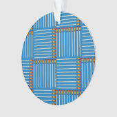 Paintbrush Crosshatch Red Beach Handtuch Ornament (Vorderseite)
