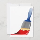 Paintbrush-Einladungen Einladung (Vorderseite)