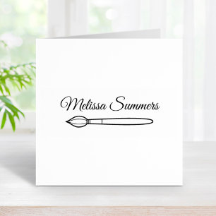 Paintbrush-Individuelle Name Gummistempel