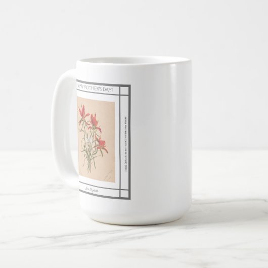 Paintbrush Vintager Muttertag Kaffeetasse (Vorderseite Links)