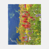 Paintbrush - Wildblumen der Natur Fleecedecke (Vorderseite)