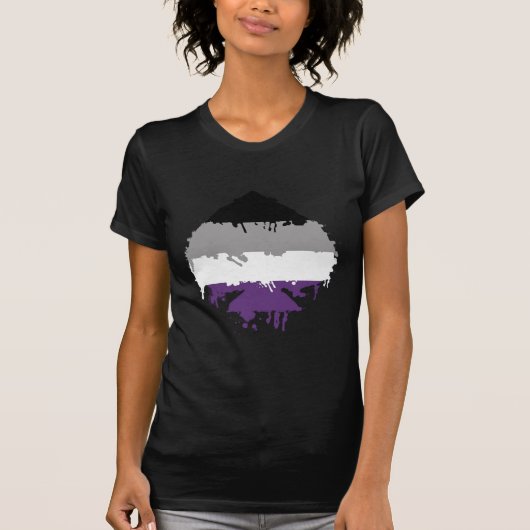 Paintdrip asexuales As T-Shirt (Vorderseite)