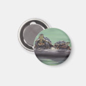 Painte-Schildkröte Magnet (Vorderseite/Rückseite)