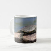 Painte Turtle an einem sonnigen Tag Kaffeetasse (Vorderseite Links)