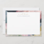 Painted Abstract Art Personal Stationery Note card Mitteilungskarte (Vorderseite)
