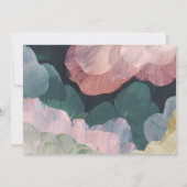 Painted Abstract Art Personal Stationery Note card Mitteilungskarte (Rückseite)