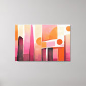 Painted abstract art pinks leinwanddruck (Vorderseite)