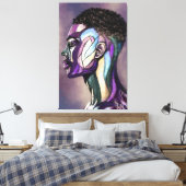 Painted Art Man Canvas Print Leinwanddruck (Insitu (Schlafzimmer))