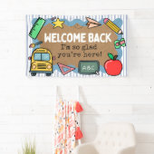 Painted Banner Look Back to School Welcome Sighs (Insitu)
