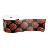 Painted Basketball Muster Satinband (Spule)