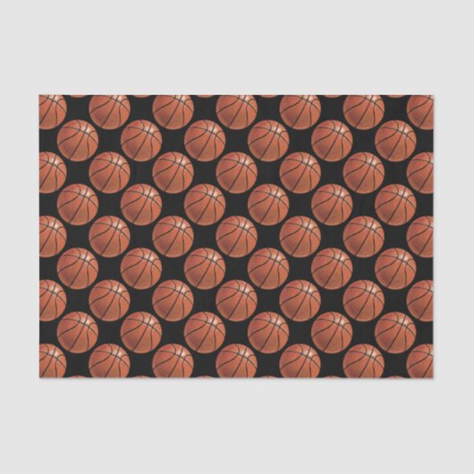Painted Basketball Muster Seidenpapier (Vorderseite)
