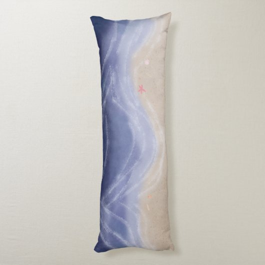 Painted beach seitenschläferkissen (Rückseite (Vertikal))