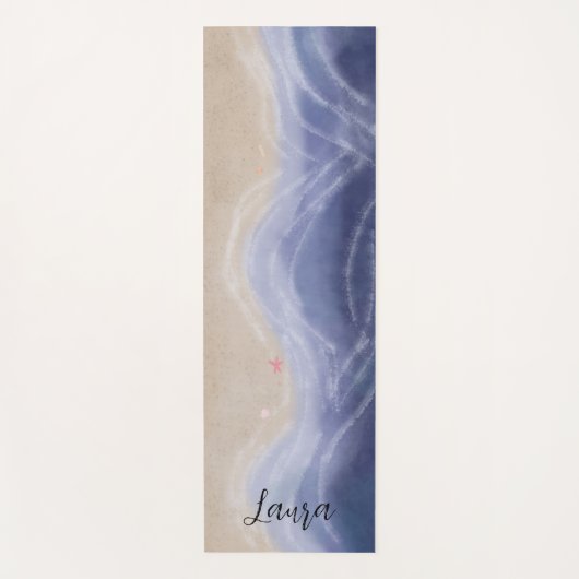 Painted beach yogamatte (Vorderseite)