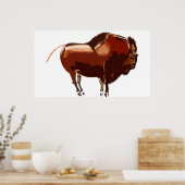 Painted Bison Poster (Küche)