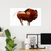 Painted Bison Poster (Heimbüro)