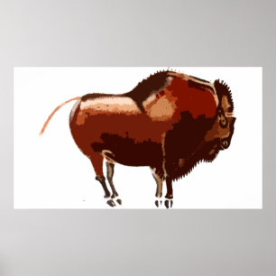 Painted Bison Poster