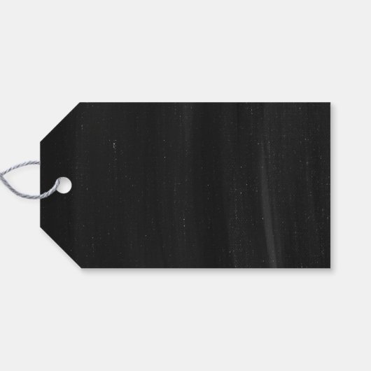 Painted Black Checkerboard Pattern Wedding Geschenkanhänger (Rückseite Horizontal)