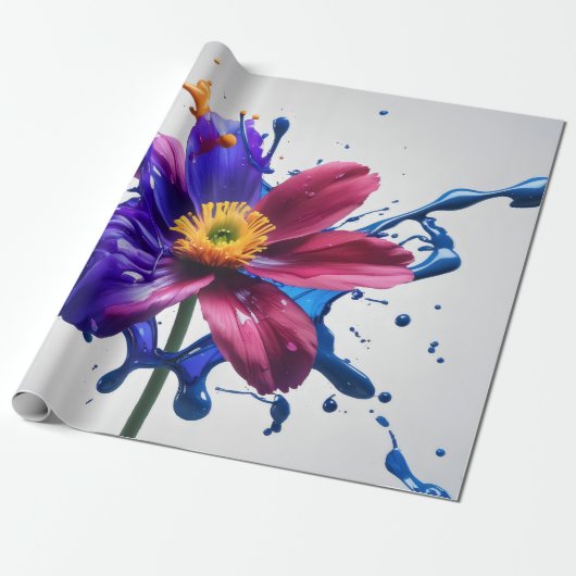 Painted Blossom Geschenkpapier (Ungerollt)