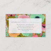 Painted Blumenhaar Stylist Termine Karten (Rückseite)