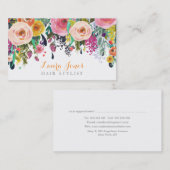 Painted Blumenhaar Stylist Termine Karten (Vorne/Hinten)