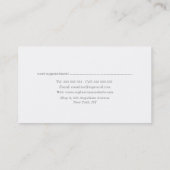 Painted Blumenhaar Stylist Termine Karten (Rückseite)