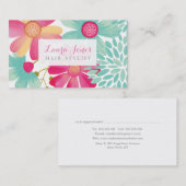 Painted Blumenhaar Stylist Termine Karten (Vorne/Hinten)