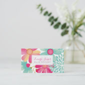 Painted Blumenhaar Stylist Termine Karten (Stehend Vorderseite)