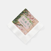Painted Bricks Green Ivy Wedding Cocktail Napkins Serviette (Ecke)