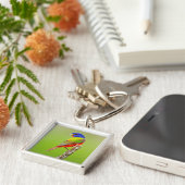 Painted Bunting Schlüsselanhänger (Seite)