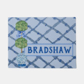 Painted Chinoiserie Ginger Jars Jar Doormat Fußmatte (Vorderseite)