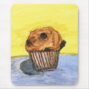 Painted Chocolate Chip Muffin Mouse Pad Mousepad