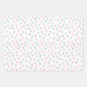 PaInted Christmas Pine Cones Pastel Multicolor Geschenkpapier Set (Vorderseite 2)