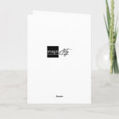 Painted cosy scene Christmas card Karte (Rückseite)