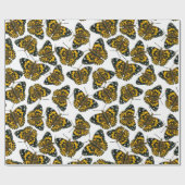 Painted Dame Schmetterling Muster Packpapier (Flach)